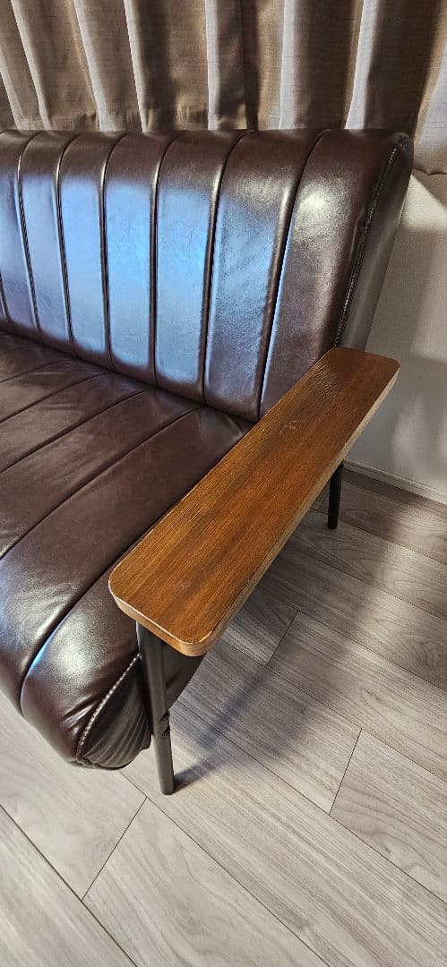 【送料込み】 合成皮革 2人掛けソファ