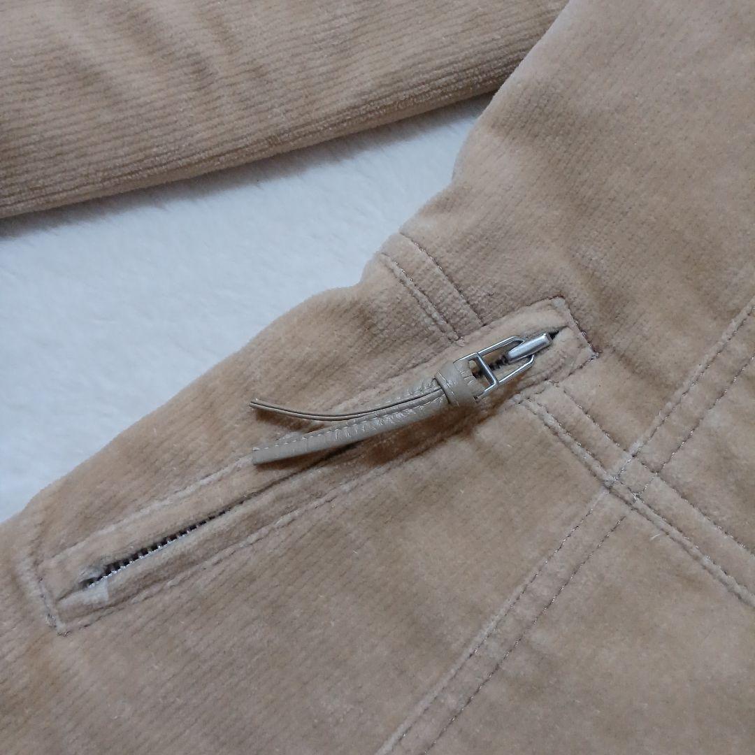 BURBERRY BLUE LABEL♪コーデュロイコート　ファー　キルティング