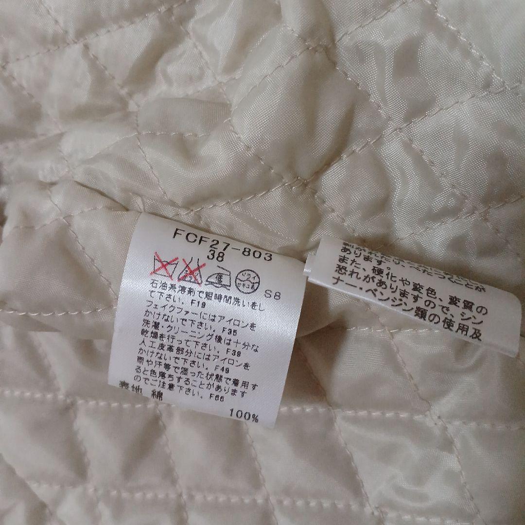 BURBERRY BLUE LABEL♪コーデュロイコート　ファー　キルティング