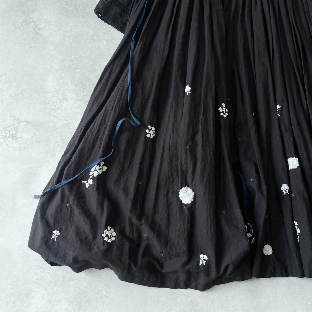 AODRESS エンブロイダリー 刺繍 カシュクール ワンピース アオドレス