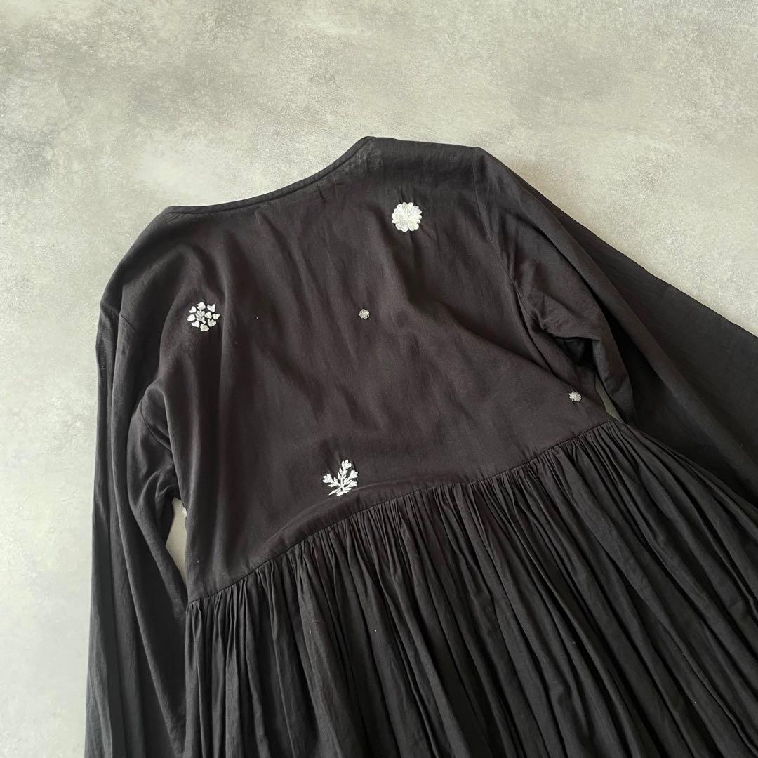 AODRESS エンブロイダリー 刺繍 カシュクール ワンピース アオドレス