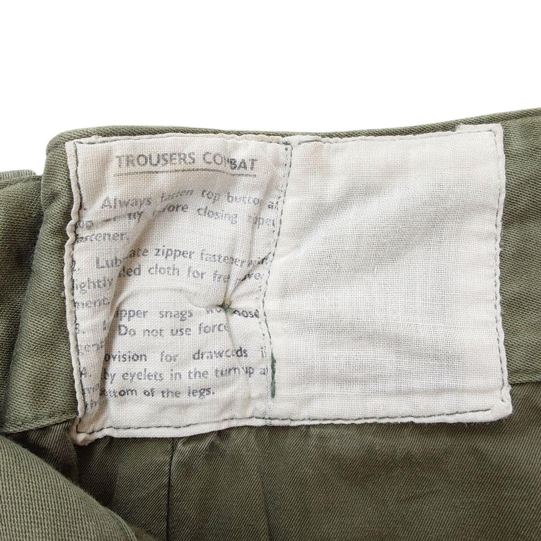 【60s】 イギリス軍 コンバットトラウザー ビンテージ カーゴパンツ