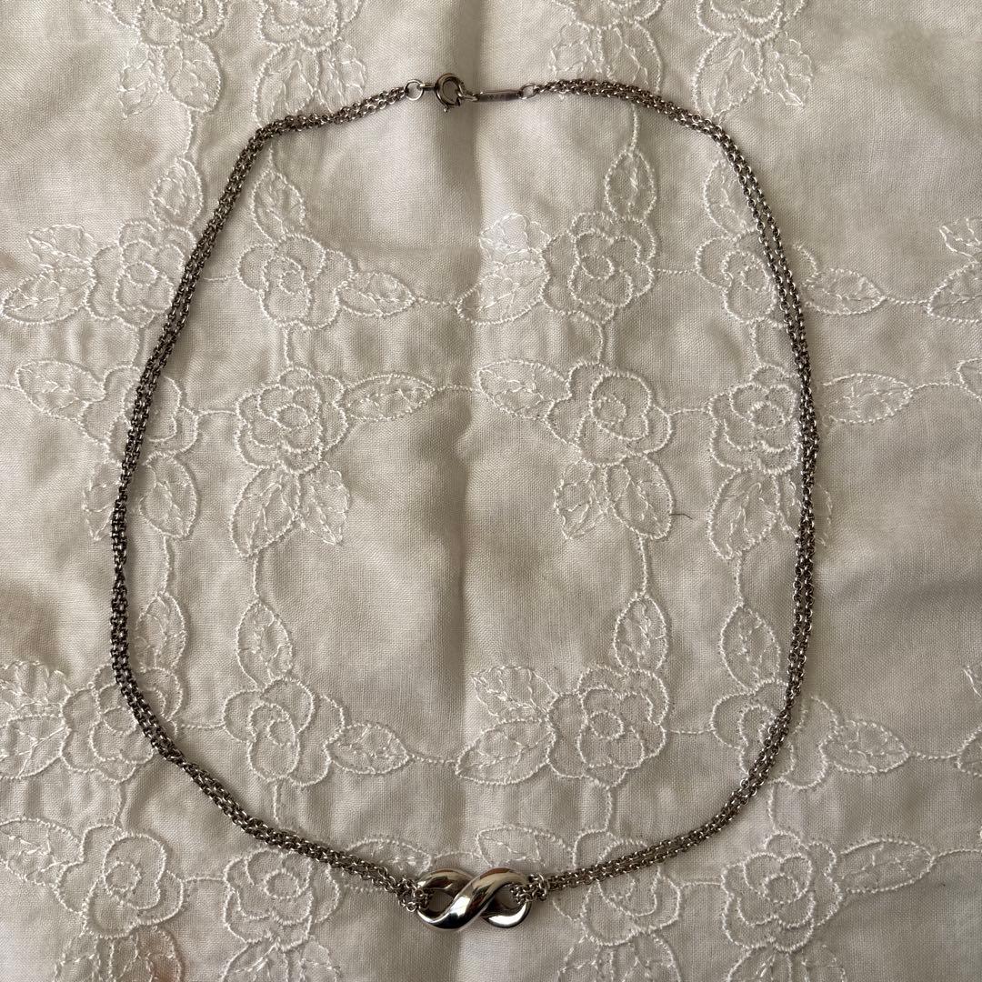 Tiffany ネックレス　インフィニティ　ダブルチェーン　シルバー925