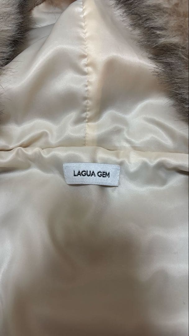 LAGUA GEM ラグアジェム　2WAY FAUX ファーブルゾン　アイボリー