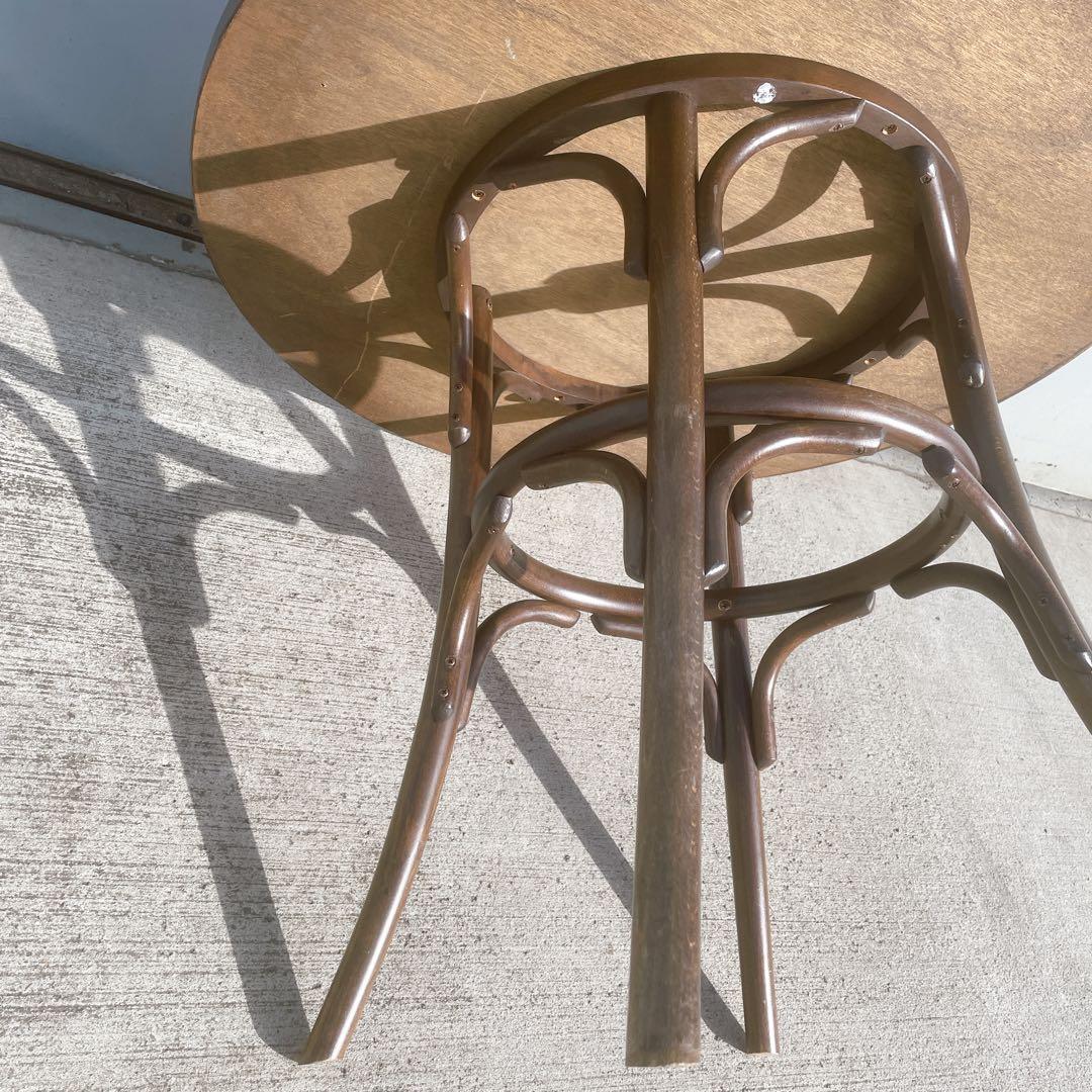 【夢魔様】AIDEC アンテークカフェテーブル ラウンドテーブル ポーランド製