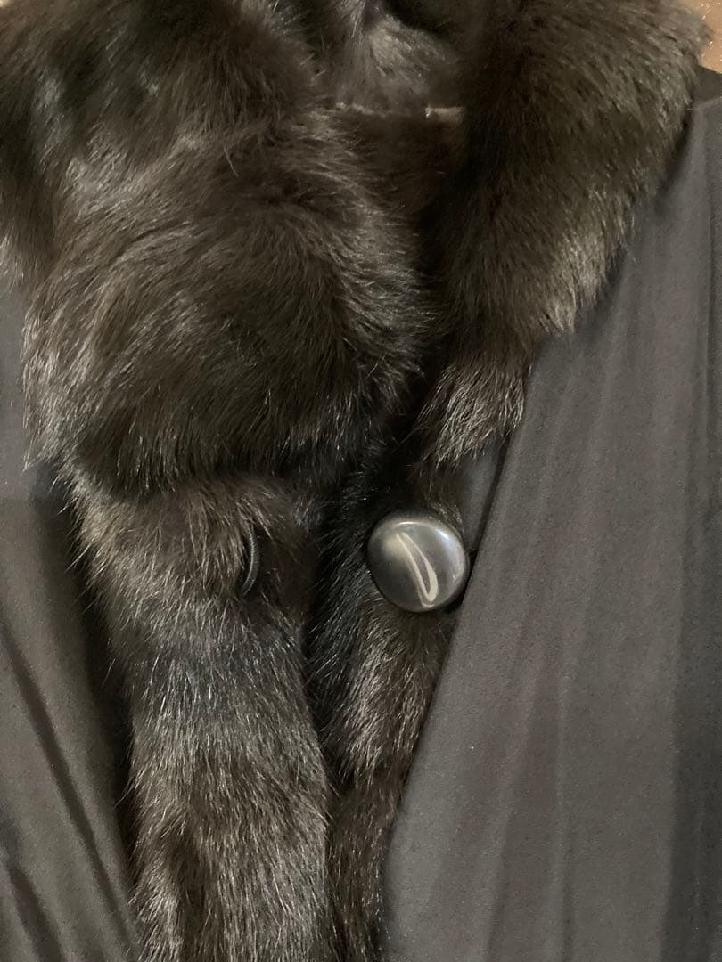 INVRNALE ISSIMO シルク　ファーリバーシブルコート