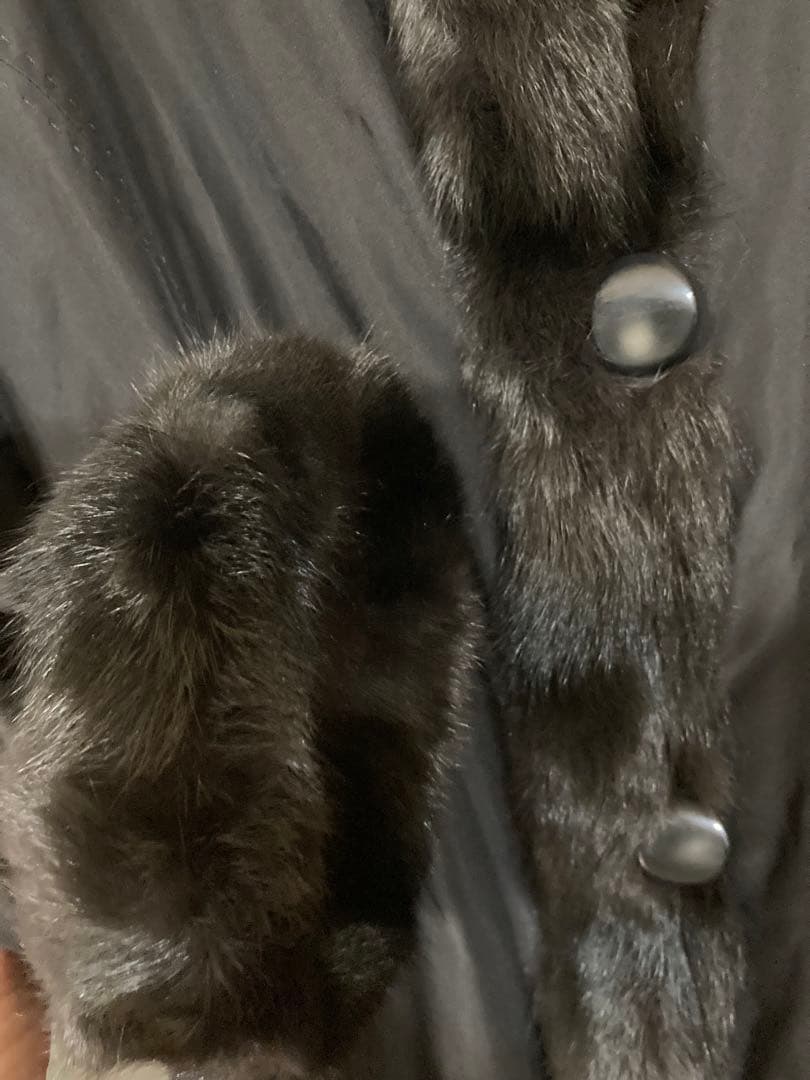 INVRNALE ISSIMO シルク　ファーリバーシブルコート