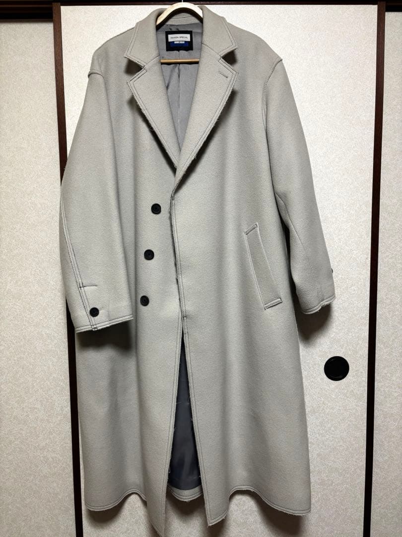 MAISON SPECIAL SUPER140s チェスターコート 1