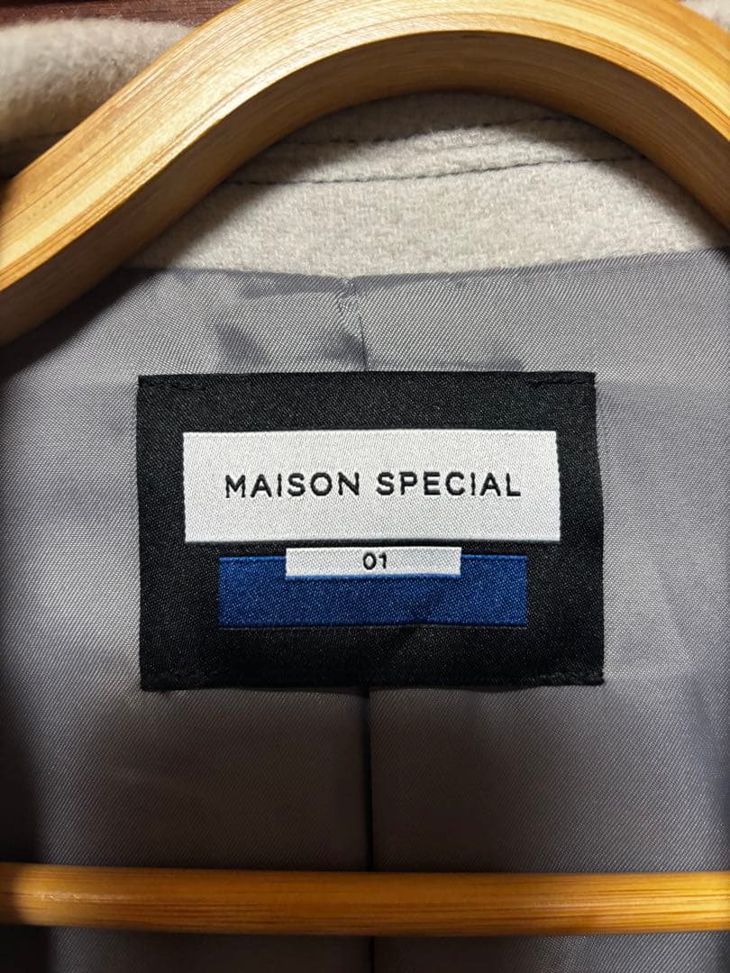 MAISON SPECIAL SUPER140s チェスターコート 1