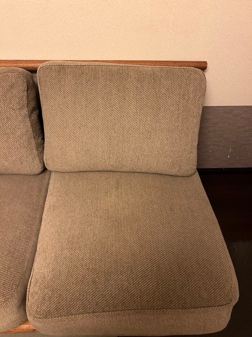 モモナチュラル　クラウドソファ 3人掛けソファ