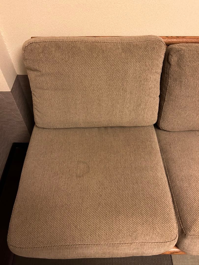 モモナチュラル　クラウドソファ 3人掛けソファ