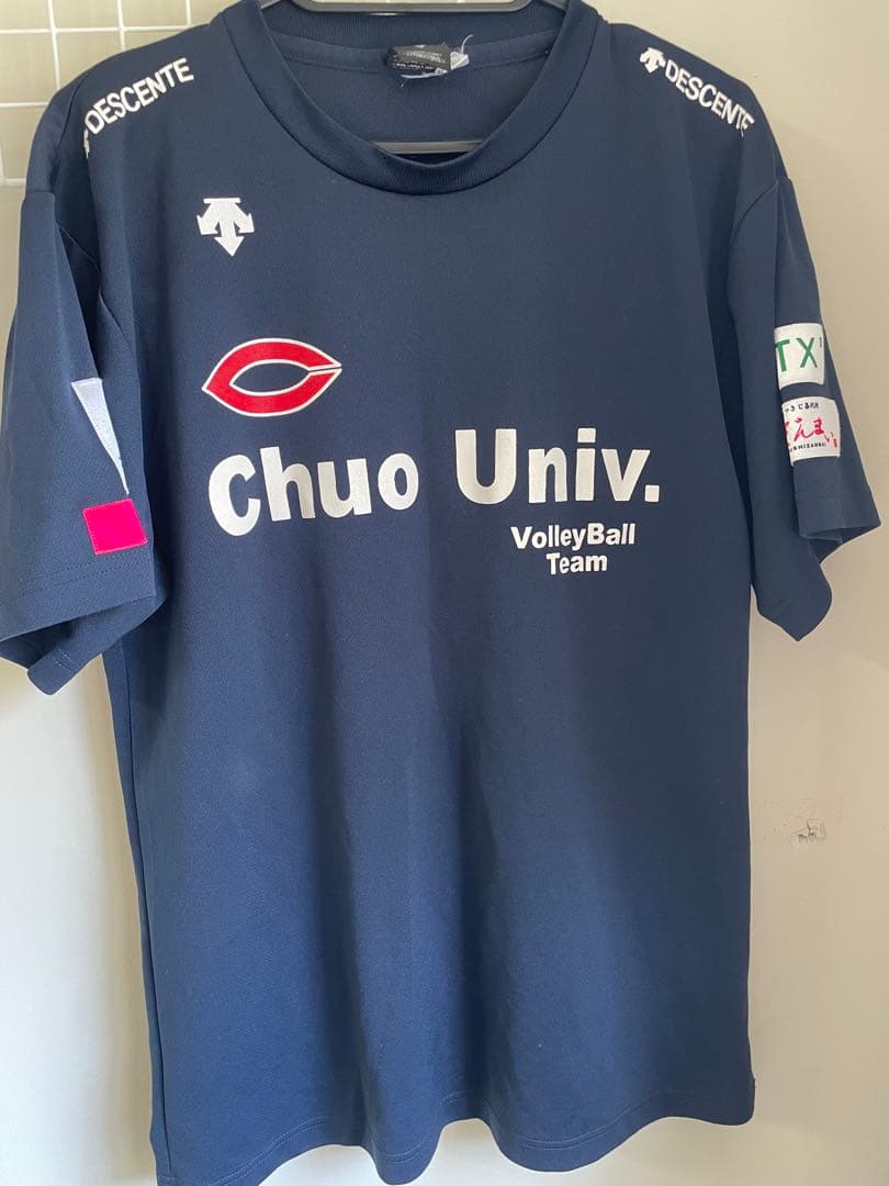 DESCENTE 中央大学バレーボールシャツ ネイビー