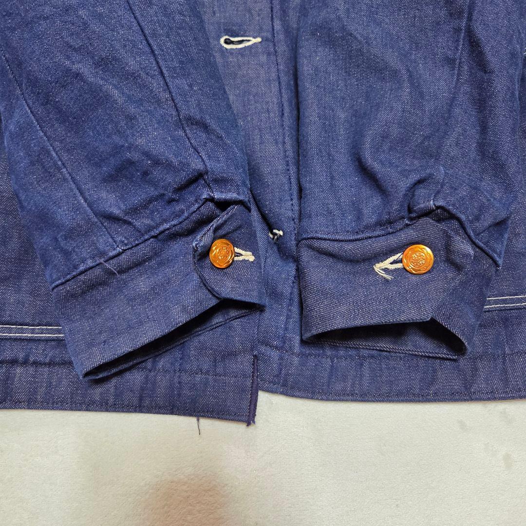 [美品]Wrangler デニムカバーオール 70s 金ボタン コーデュロイ