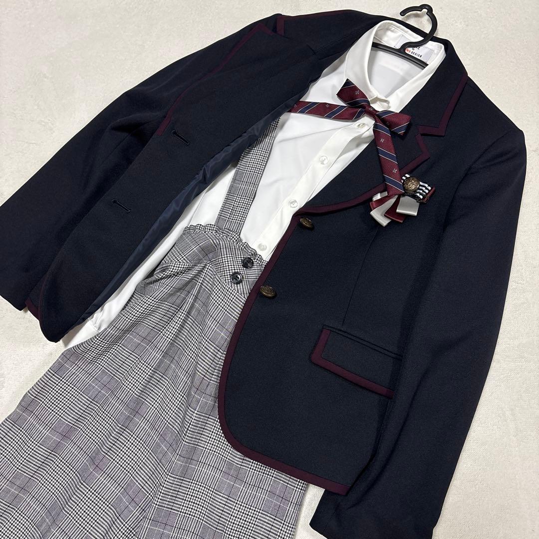 waltz by BEAMS 紺ブレザー・チェックパンツスーツ キッズ 女の子