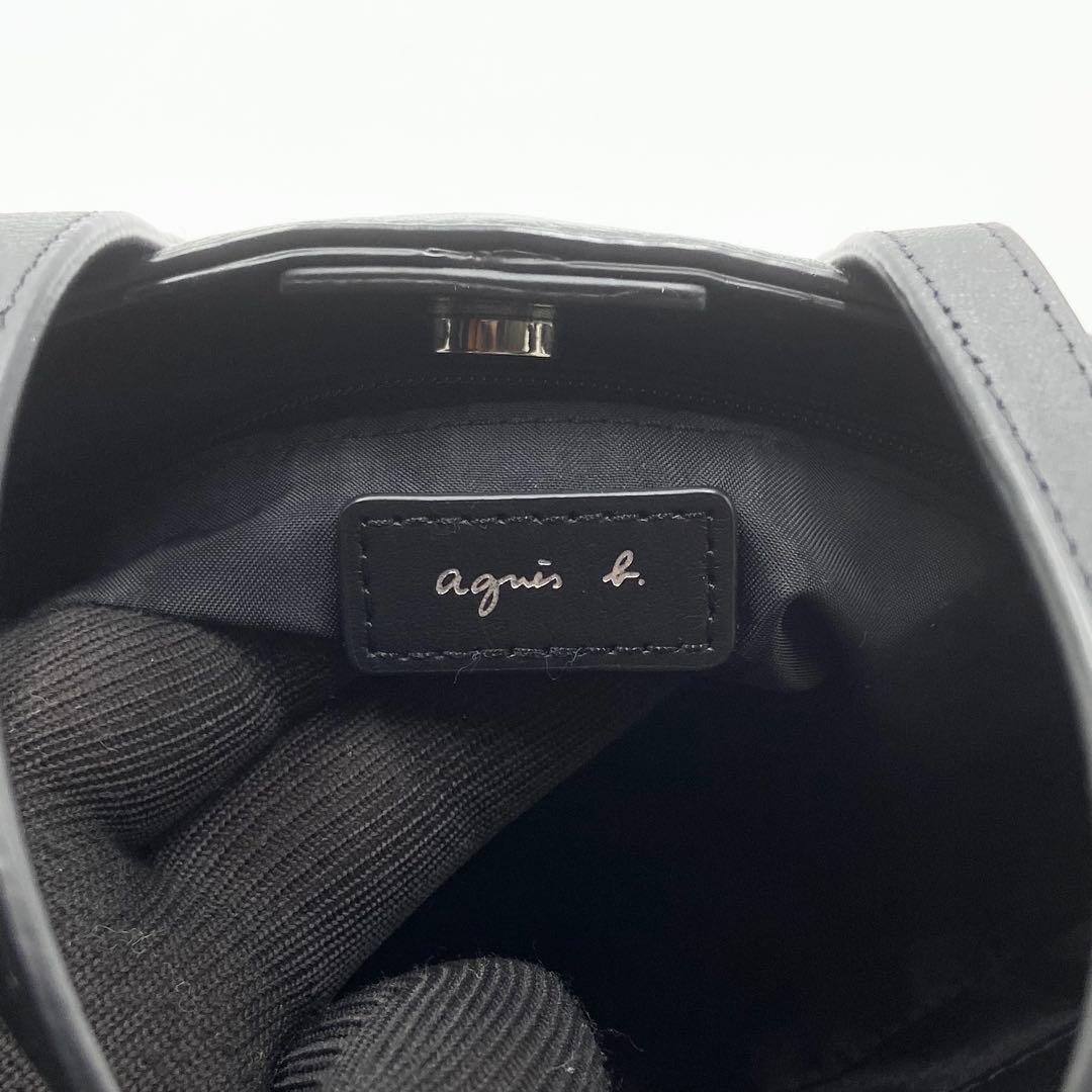 未使用級　アニエスベー　Lucy トートバッグ　2way レザー　ブラック