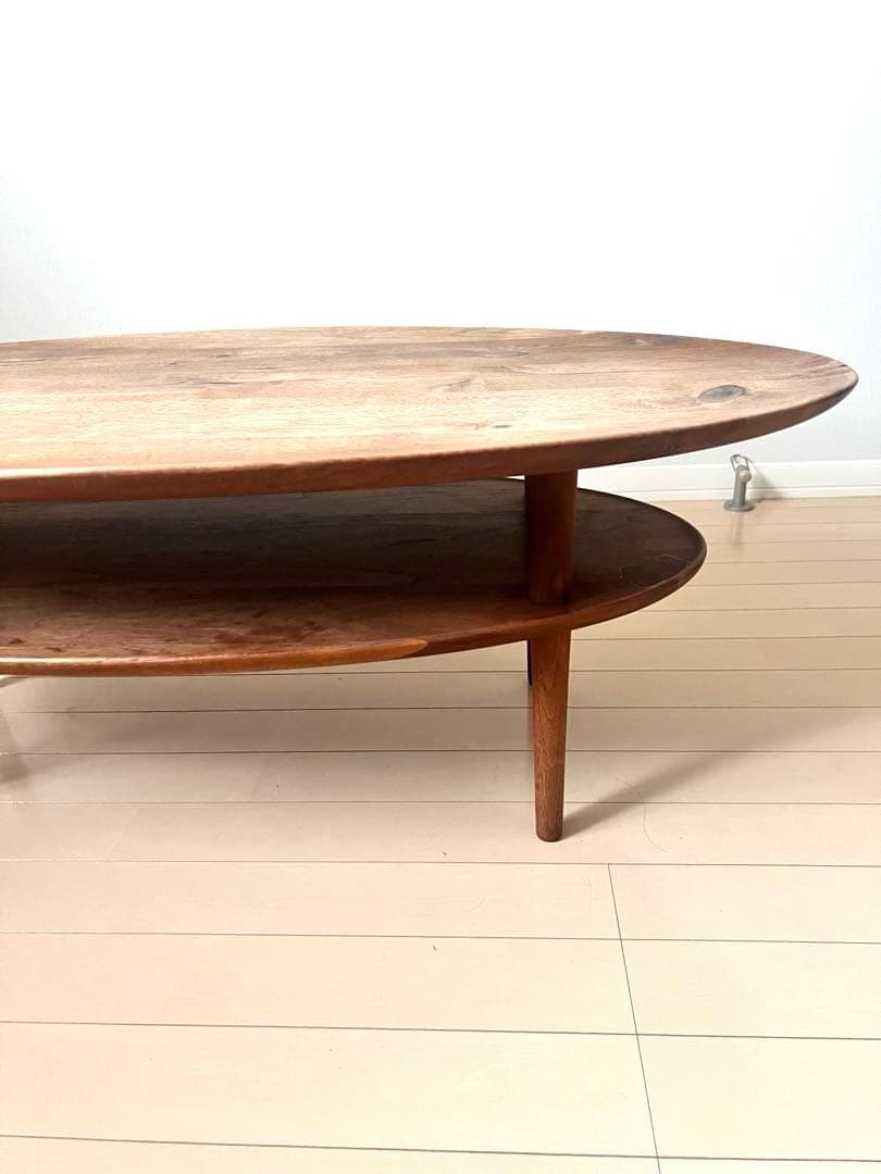 BORDO Oval Table ヒラシマ ウォールナット 105 ローテーブル