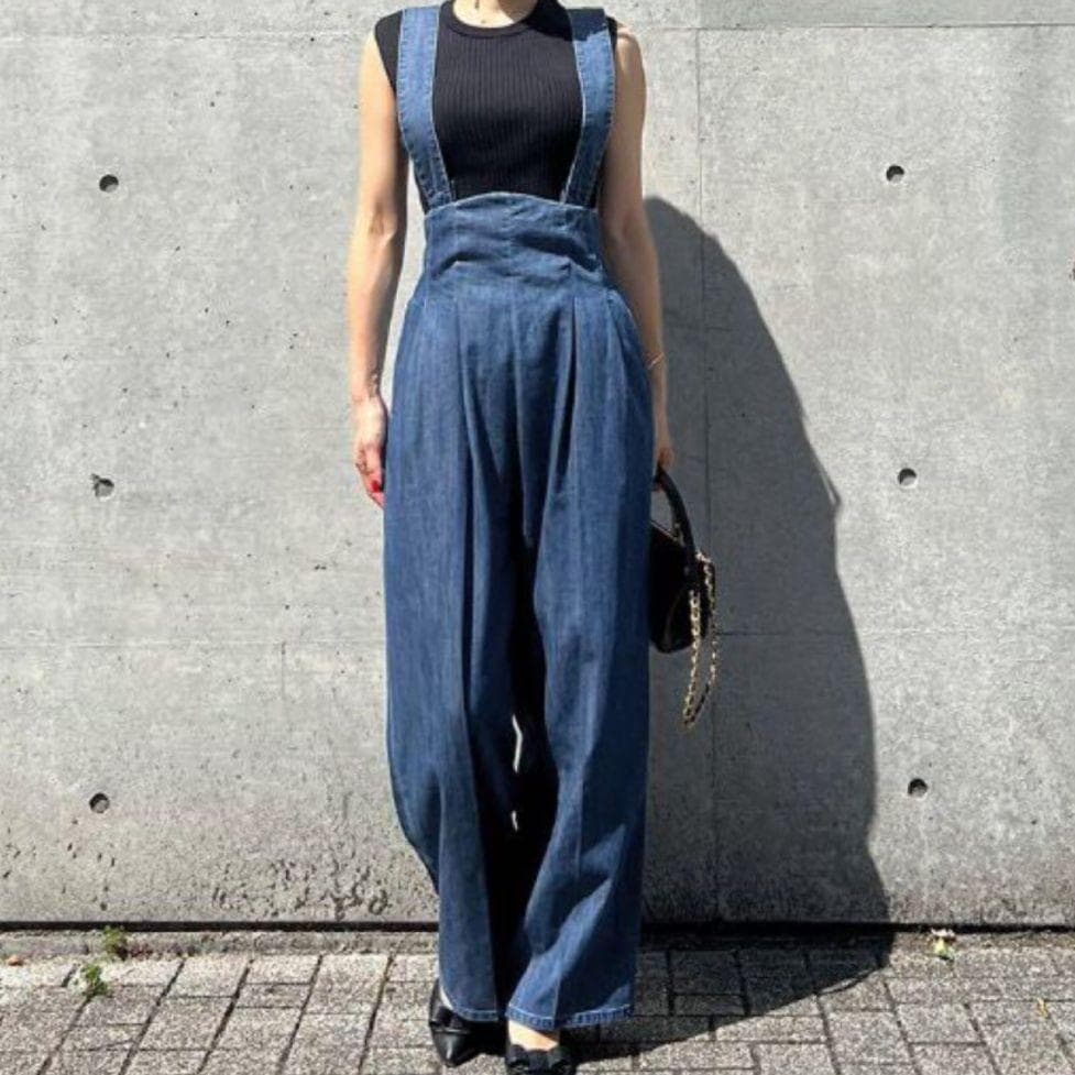 JENNE﻿ ジェンヌ 2wayハイウエストリラックスデニムパンツ