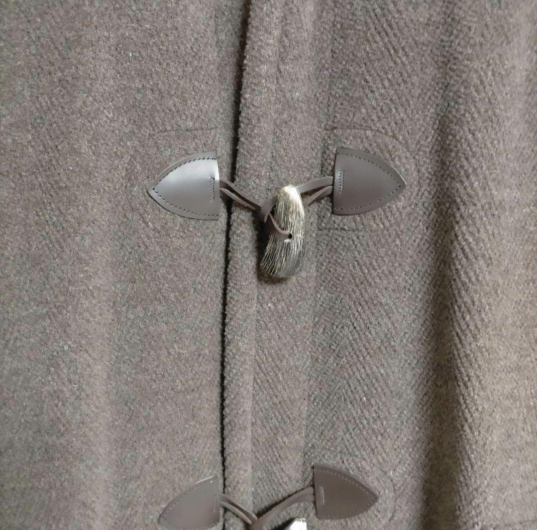 英国製 ブルックスブラザーズ　ダッフルコート ヘリンボーン