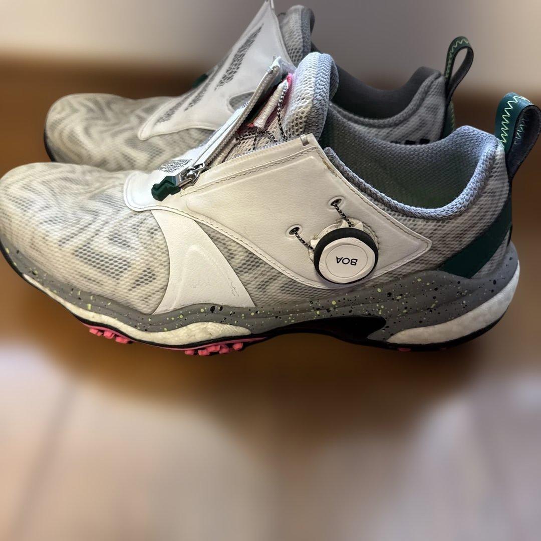 adidas コードカオスBOAホワイト／カレッジグリーン