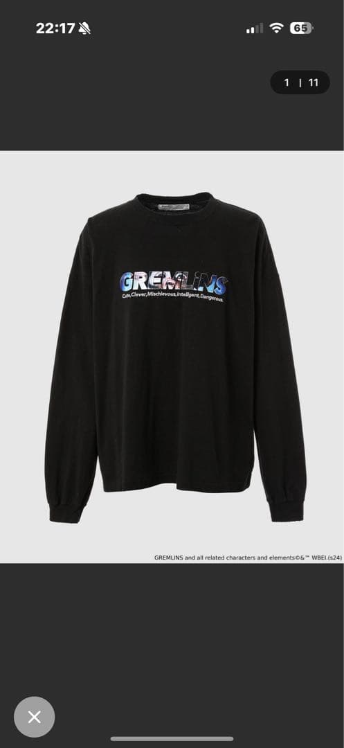 DAIRIKU GREMLiNS＇ L-S Tee