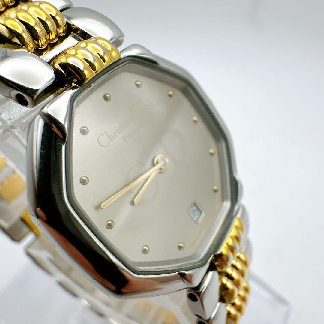 美品 稼動 Christian Dior ディオール レディース腕時計 コンビ