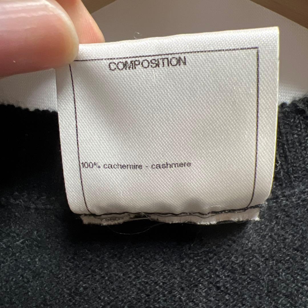 CHANEL シャネル　カシミヤ　ワンピース　ターンロック　ゴールド金具　40