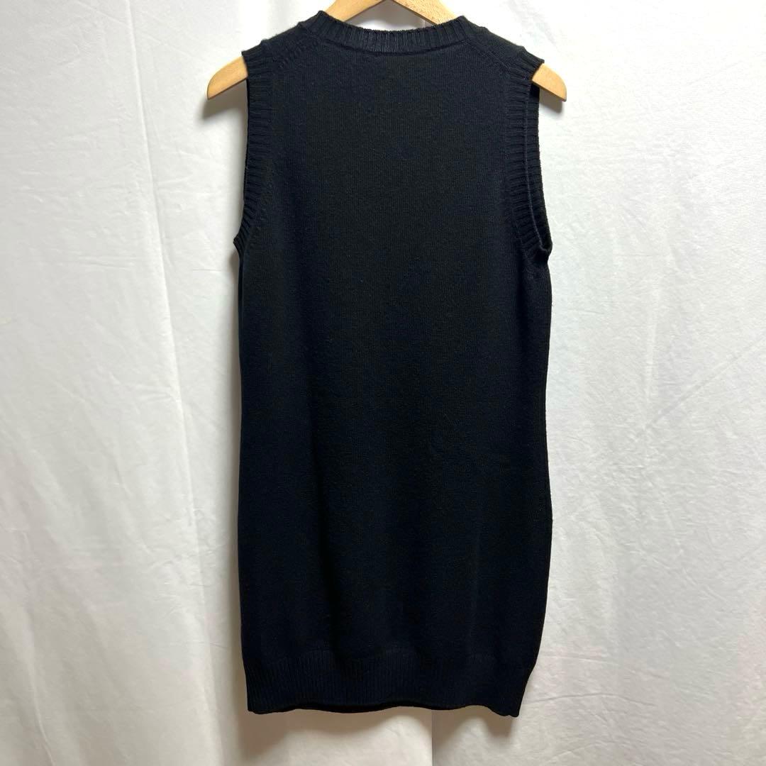 CHANEL シャネル　カシミヤ　ワンピース　ターンロック　ゴールド金具　40