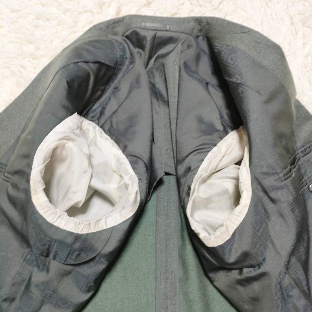 【美品】 高級カシミヤ　LANVIN　ランバン　スーツ　ダブル　総裏地　XL相当
