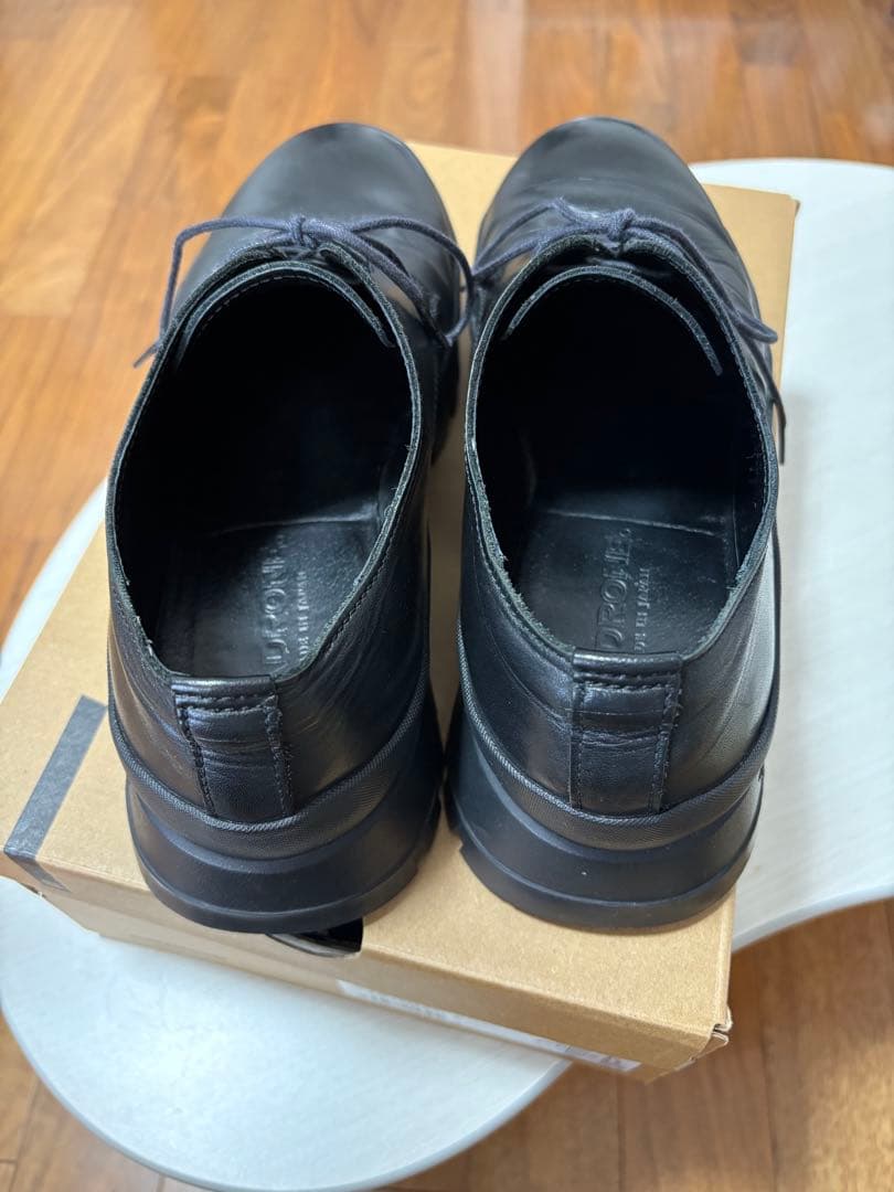 【PADRONE】DERBY PLAIN TOE SHOES