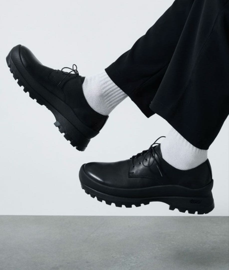 【PADRONE】DERBY PLAIN TOE SHOES