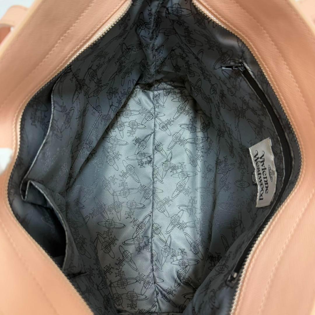 【美品】ヴィヴィアンウエストウッド トートバッグ レザー オーブ ピンク A4可