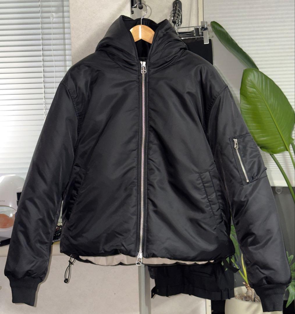 OAMC peacemaker cropped hood bomber ブラック