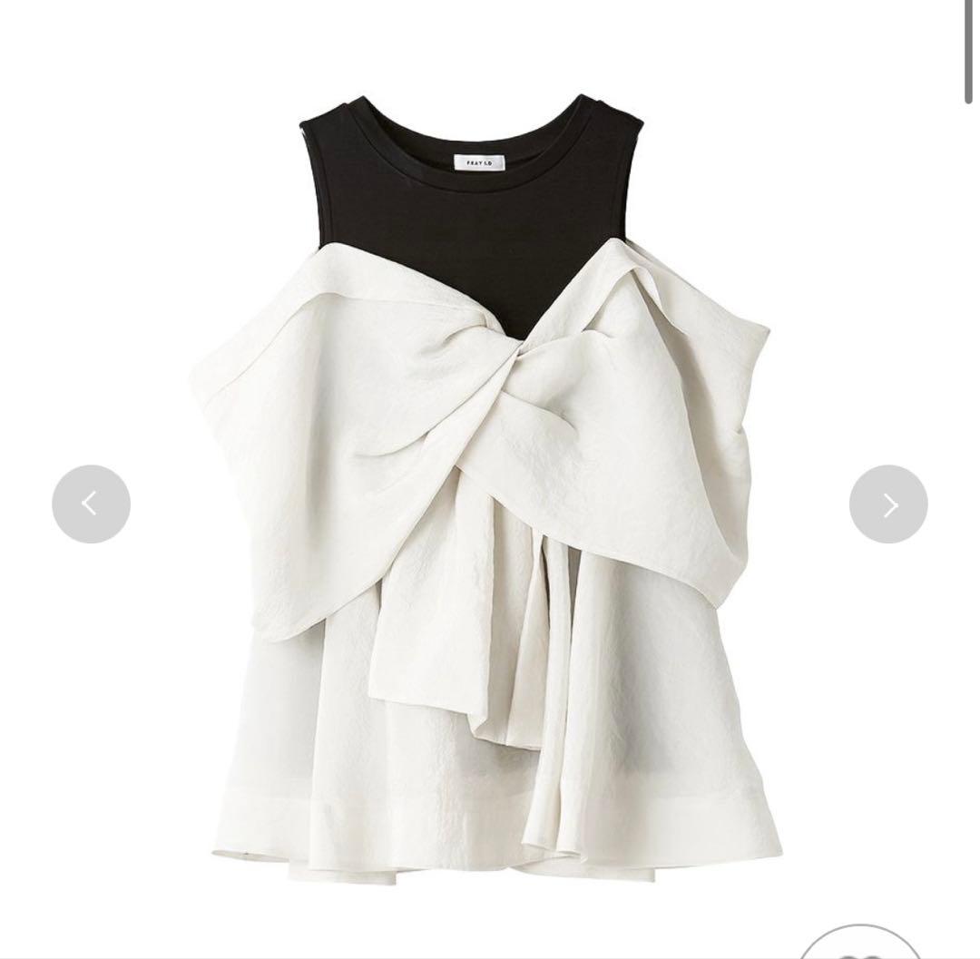 FRAY I.D カットコンビペプラムトップス