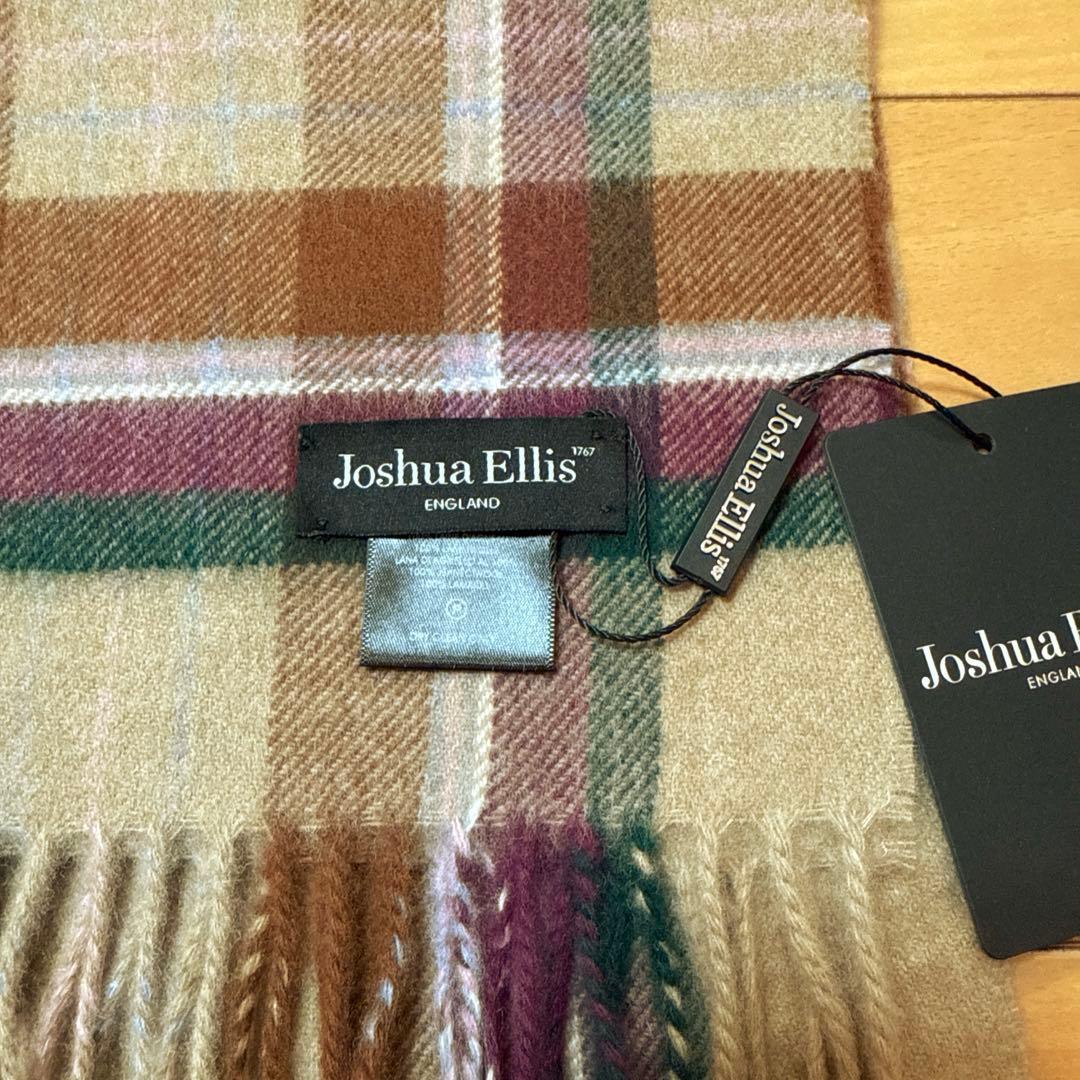 新品　JoshuaEllisジョシュアエリス　ウールマフラーベージュ　イギリス製