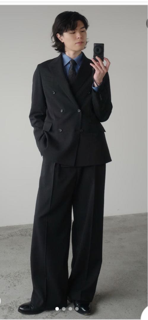 ブラック ダブルブレスト スーツセット卒業式 入学式 即完売品 WYM