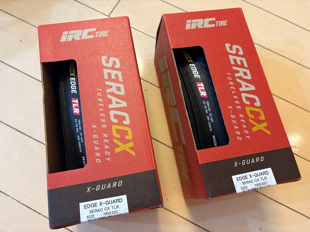 値下げ！IRC EDGE X-GUARD SERAC CX TLR 2本セット