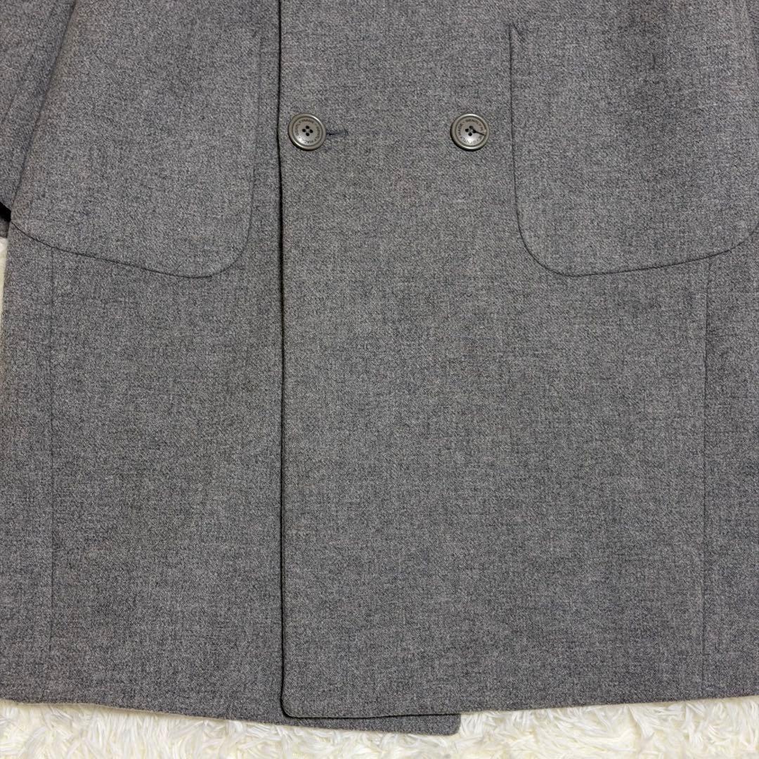 【未使用に近い】ミスタージェントルマン　チェスターコート　ダブル　グレー　S