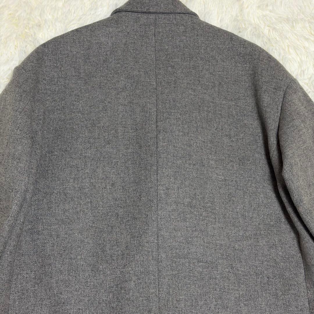 【未使用に近い】ミスタージェントルマン　チェスターコート　ダブル　グレー　S