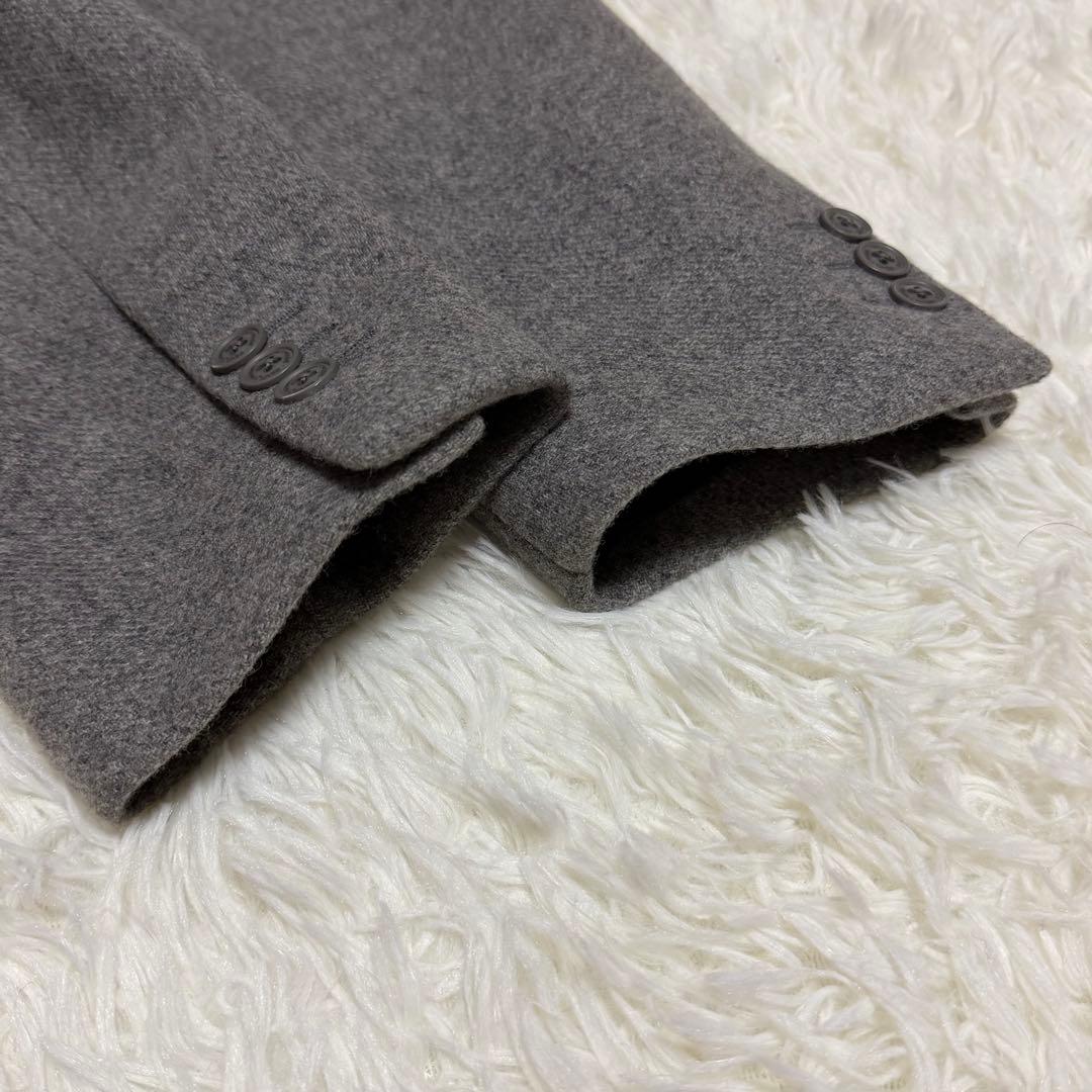 【未使用に近い】ミスタージェントルマン　チェスターコート　ダブル　グレー　S