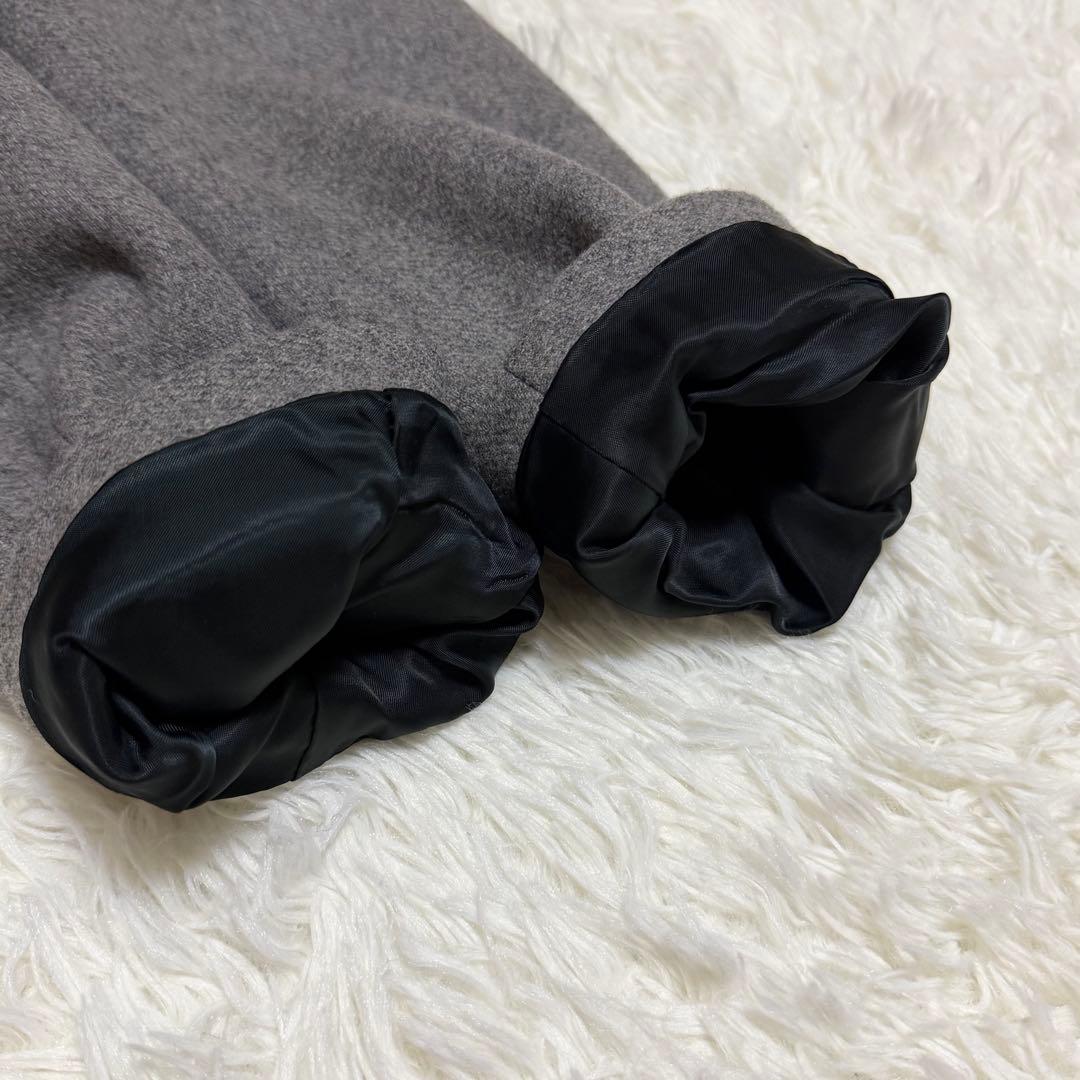 【未使用に近い】ミスタージェントルマン　チェスターコート　ダブル　グレー　S