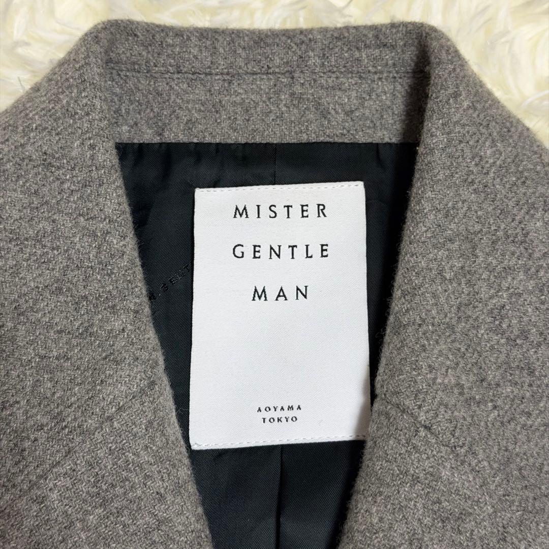 【未使用に近い】ミスタージェントルマン　チェスターコート　ダブル　グレー　S