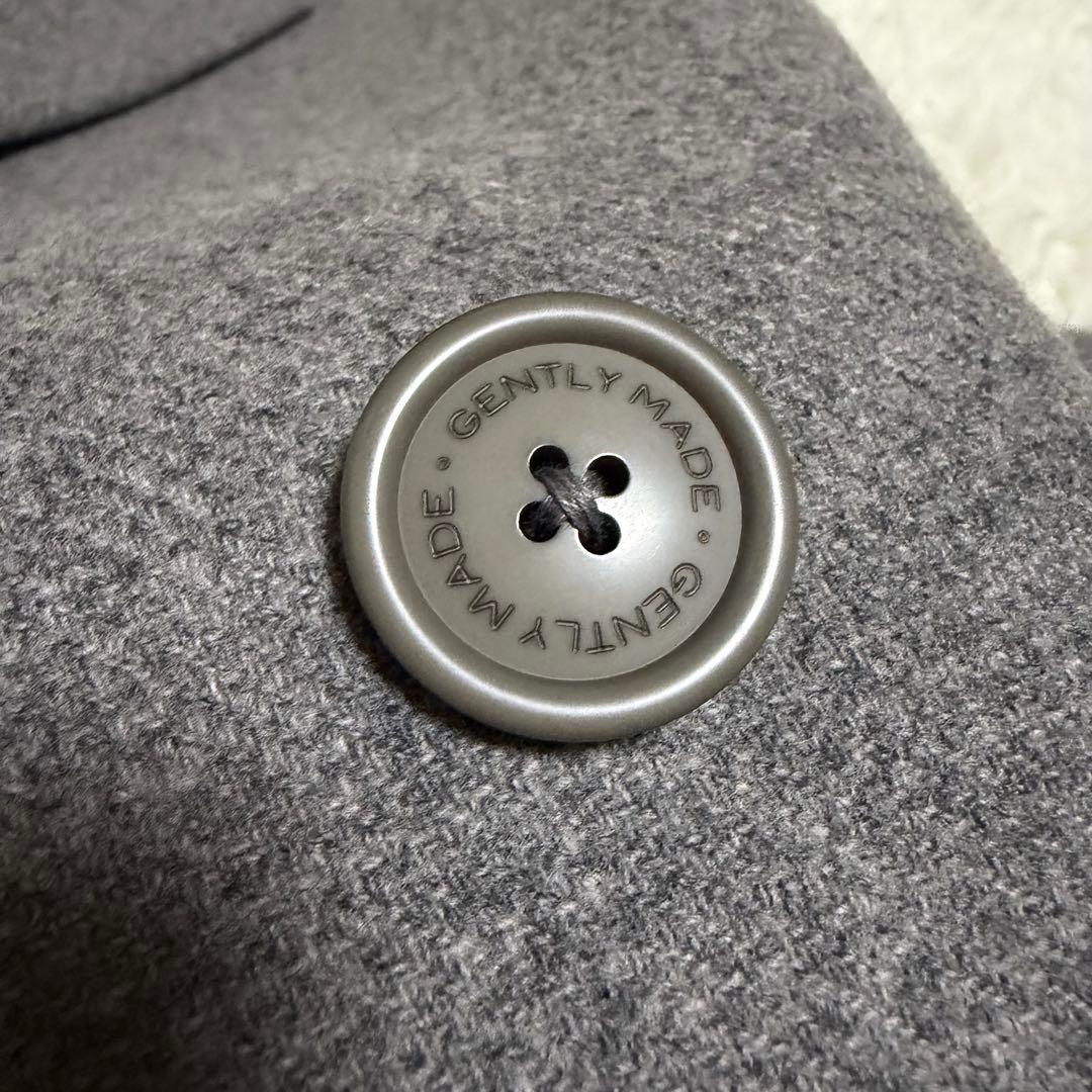 【未使用に近い】ミスタージェントルマン　チェスターコート　ダブル　グレー　S