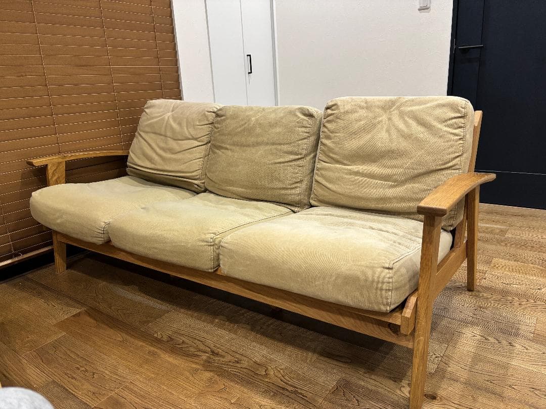 定価14万円超 替えカバー付きアーバンリサーチ関家具製３人掛けソファ BOTHY