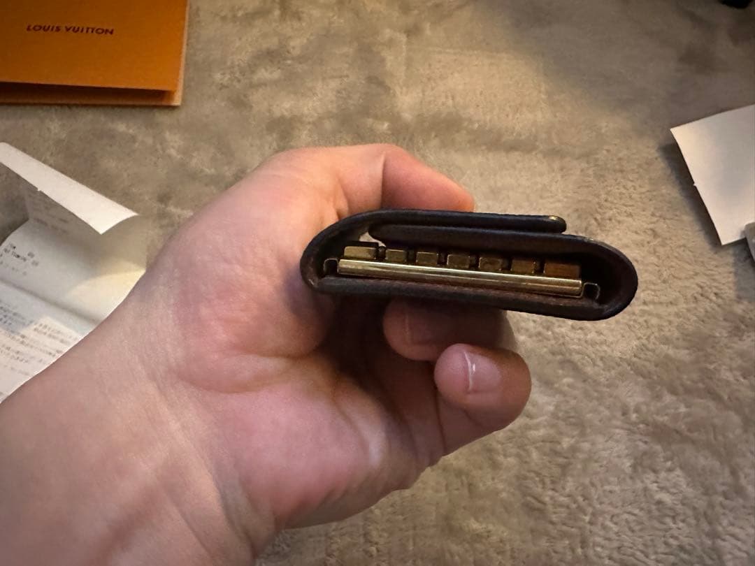 ルイヴィトン　ミュルティクレ6 モノグラム　キーケース　茶色 刻印有り