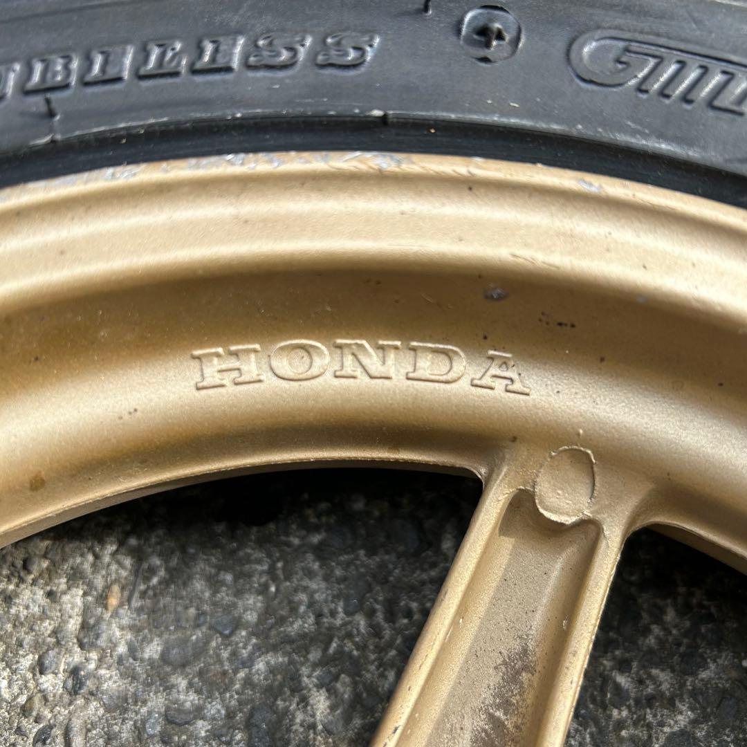 ホンダ AF35 ライブディオZX 純正リアホイール 金ホイール 新品タイヤ