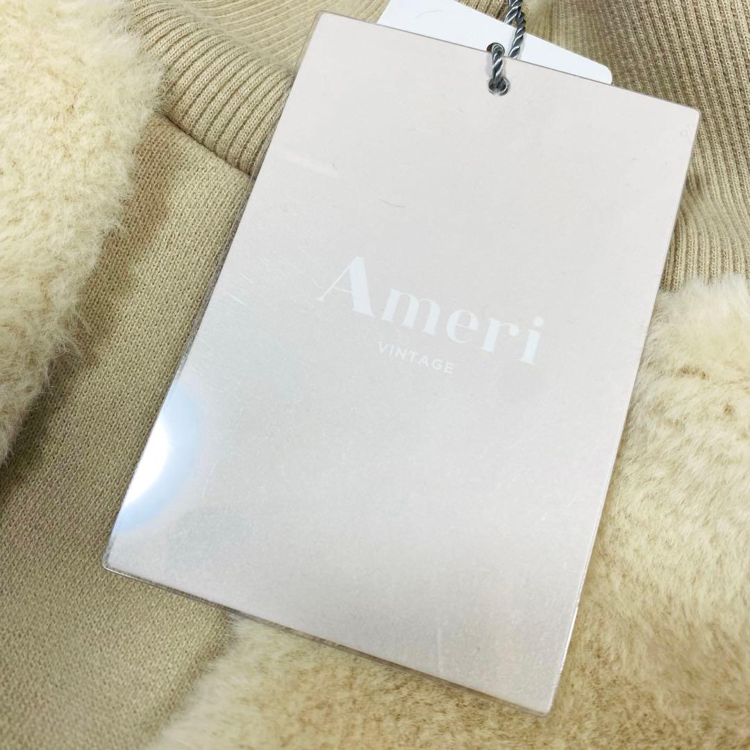 未使用タグ付✨Ameri FUR COLOR BLOCK SWEATトレーナー