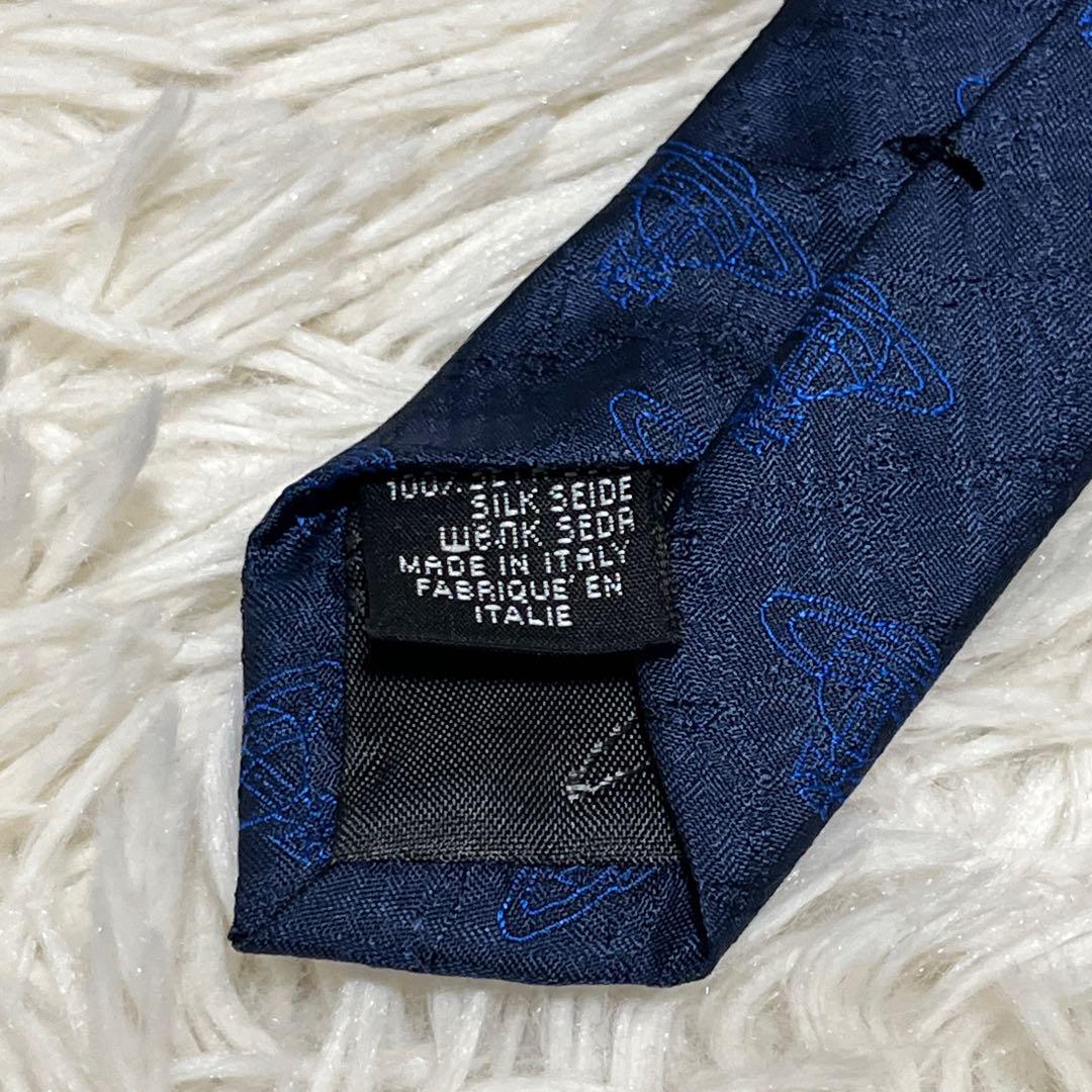 新品✨️ ヴィヴィアンウエストウッド ネクタイ オーブ ネイビー 高級シルク