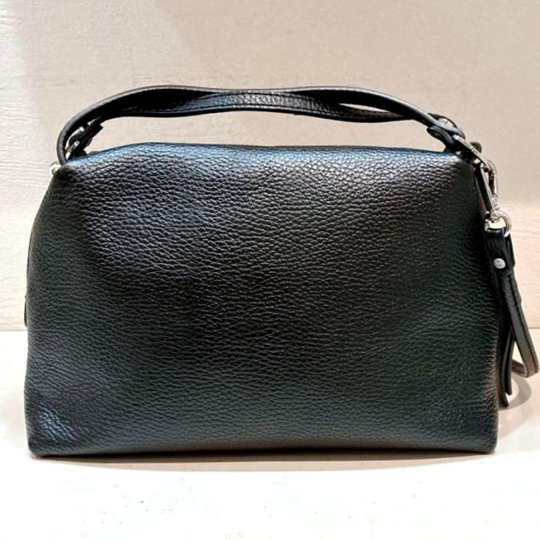 【美品】GIANNI CHIARINI アリファ 2WAY レザーバッグ M 黒
