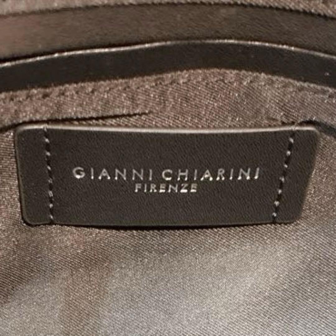 【美品】GIANNI CHIARINI アリファ 2WAY レザーバッグ M 黒