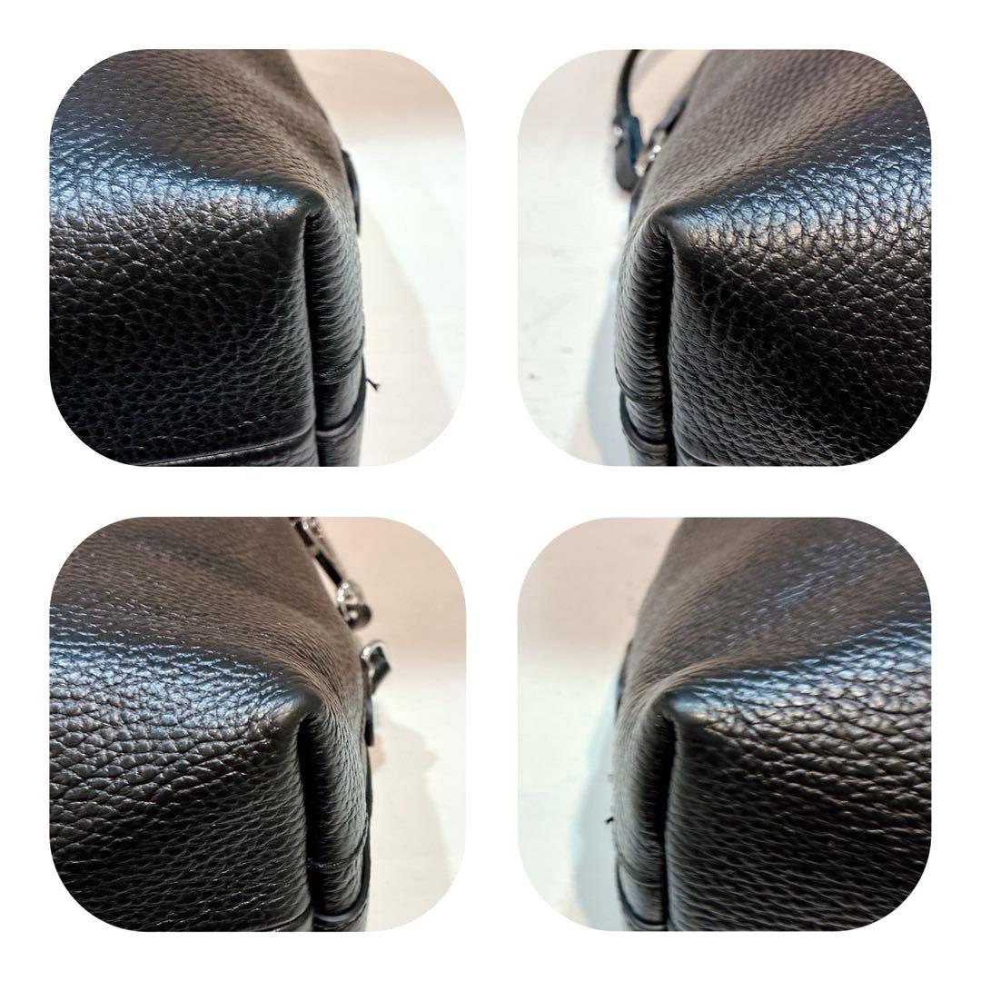 【美品】GIANNI CHIARINI アリファ 2WAY レザーバッグ M 黒